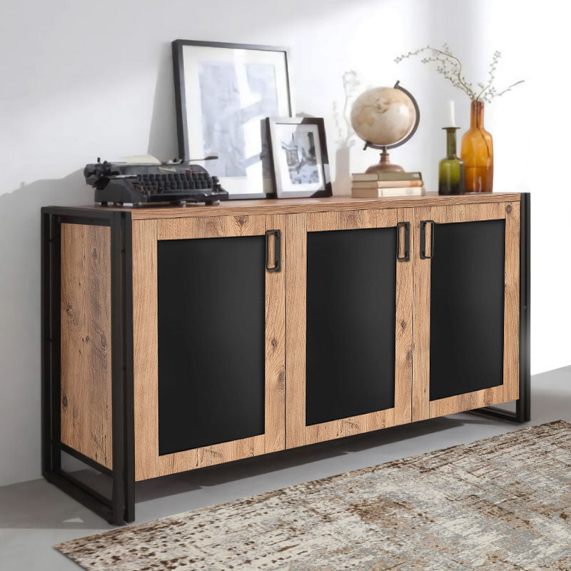 Buffet PRACTIC Pine - Black 10x45x80cm